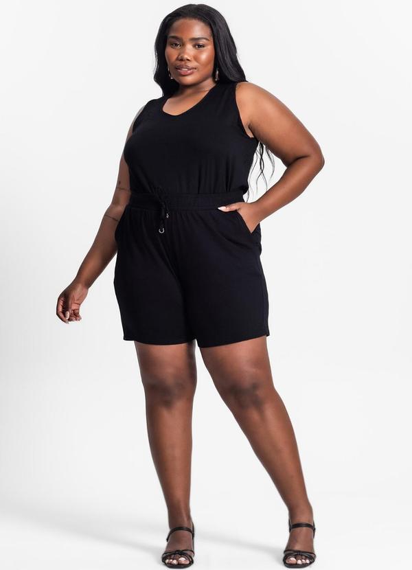 Secret Glam - Conjunto Feminino Plus Size 3 Peças Preto 3