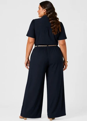 Rovitex - Conjunto Feminino Plus Size Azul - ROVITEX