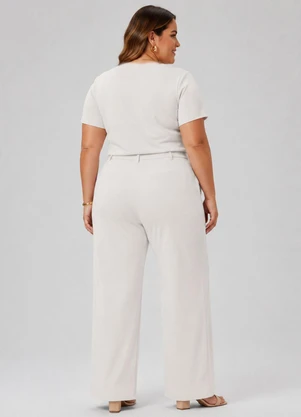 Rovitex - Conjunto Feminino Plus Size Bege - ROVITEX