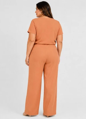 Rovitex - Conjunto Feminino Plus Size Laranja - ROVITEX