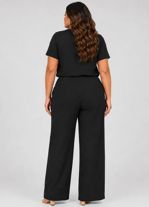Rovitex - Conjunto Feminino Plus Size Preto - ROVITEX