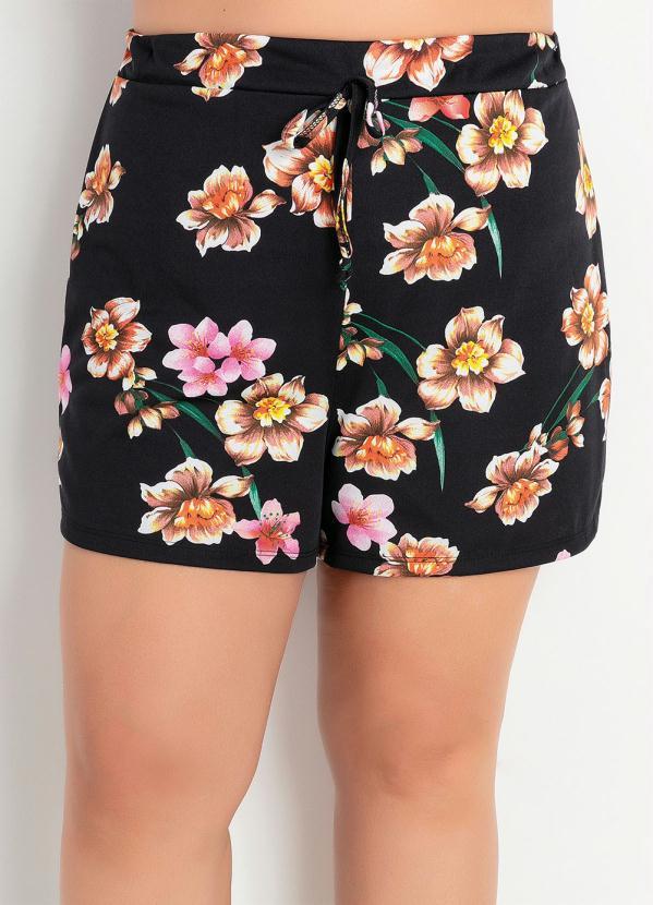 Marguerite - Conjunto Floral com Blusa e Short Plus Size 5