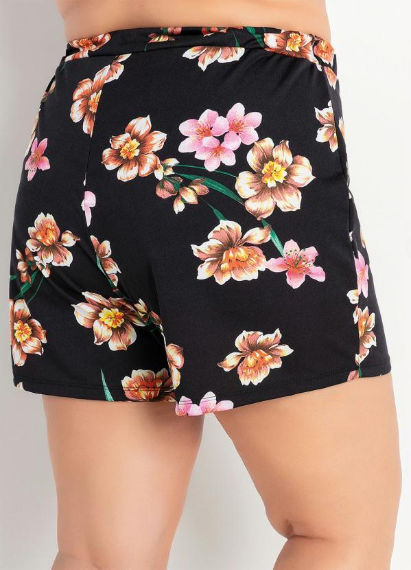 Marguerite - Conjunto Floral com Blusa e Short Plus Size 6