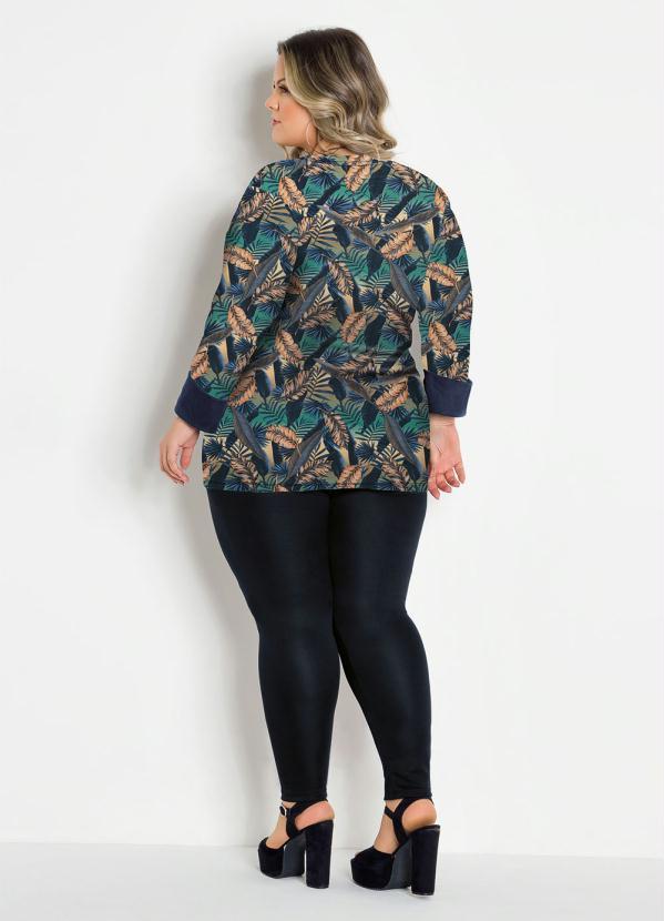 Marguerite - Conjunto Folhagem Marinho Plus Size 2