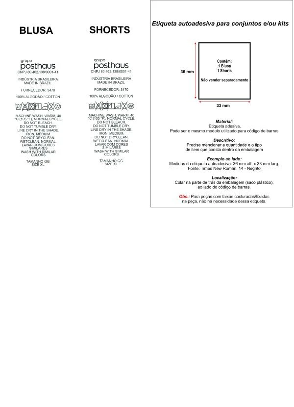 Marguerite - Conjunto Geométrico Preto em Moletinho 9