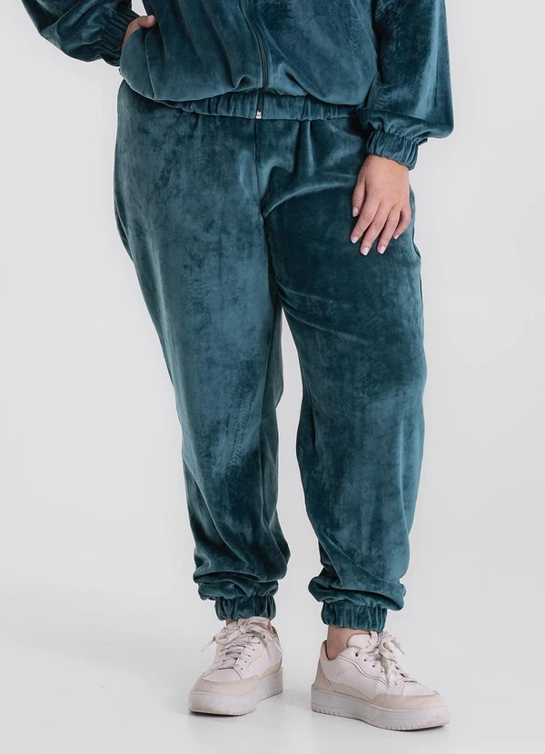 Secret Glam - Conjunto Jaqueta com Calça em Plush Verde 5