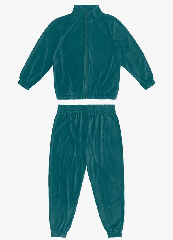 Secret Glam - Conjunto Jaqueta com Calça em Plush Verde 6