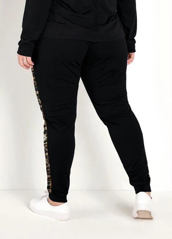 Marguerite - Conjunto Jogger Onça e Preto Plus Size 3