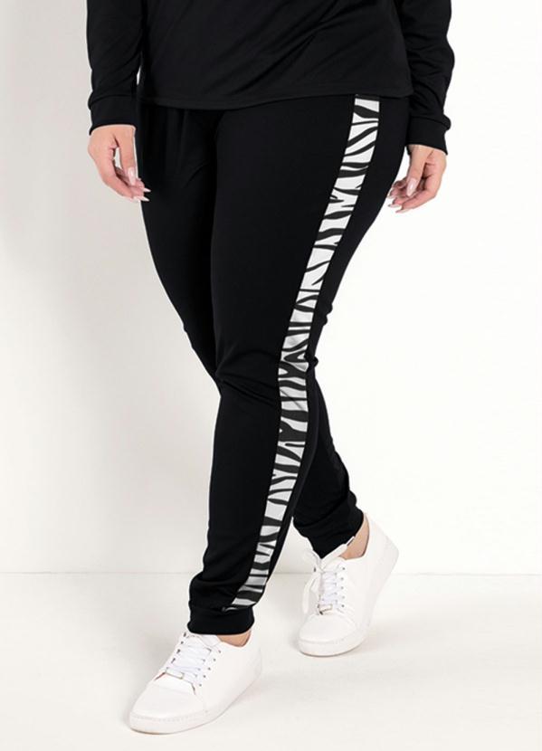 Marguerite - Conjunto Jogger Preto e Zebra Plus Size 3