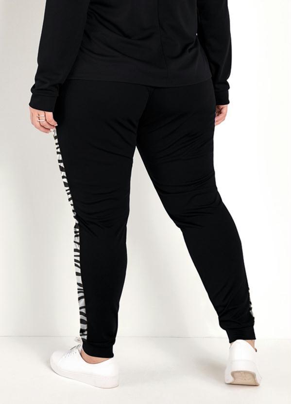 Marguerite - Conjunto Jogger Preto e Zebra Plus Size 4