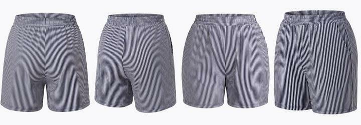 Conjunto Listrado Azul em Meia Malha