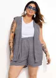 Conjunto Listrado em Malha