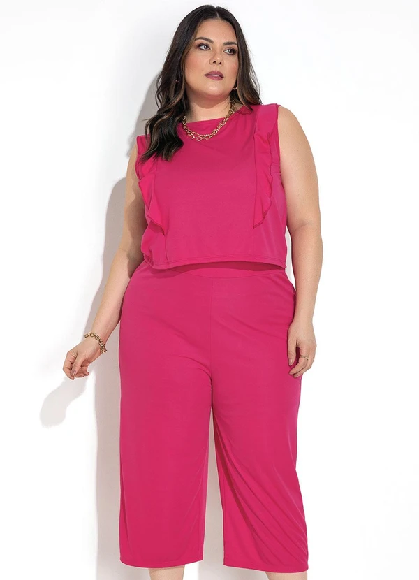 Marguerite - Conjunto Magenta em Malha 5