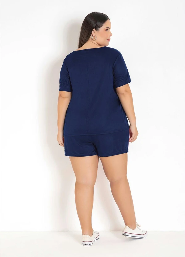 Marguerite - Conjunto Marinho e Caramelo Plus Size 5