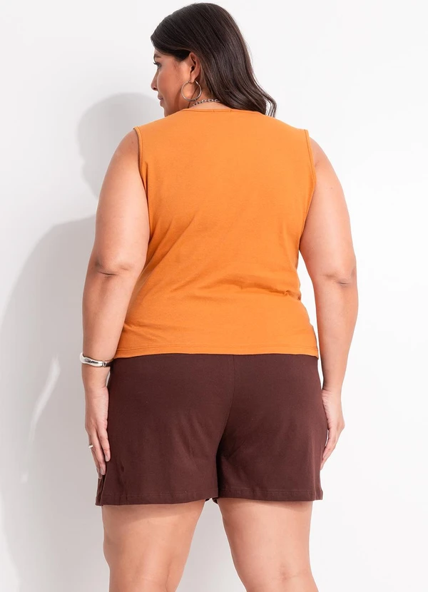 Marguerite - Conjunto Marrom em Malha de Algodão 2