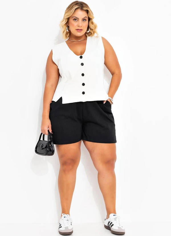 Marguerite - Conjunto Off White em Malha de Algodão 3