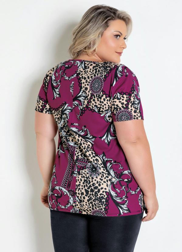 Marguerite - Conjunto Onça com Blusa e Calça Plus Size 4