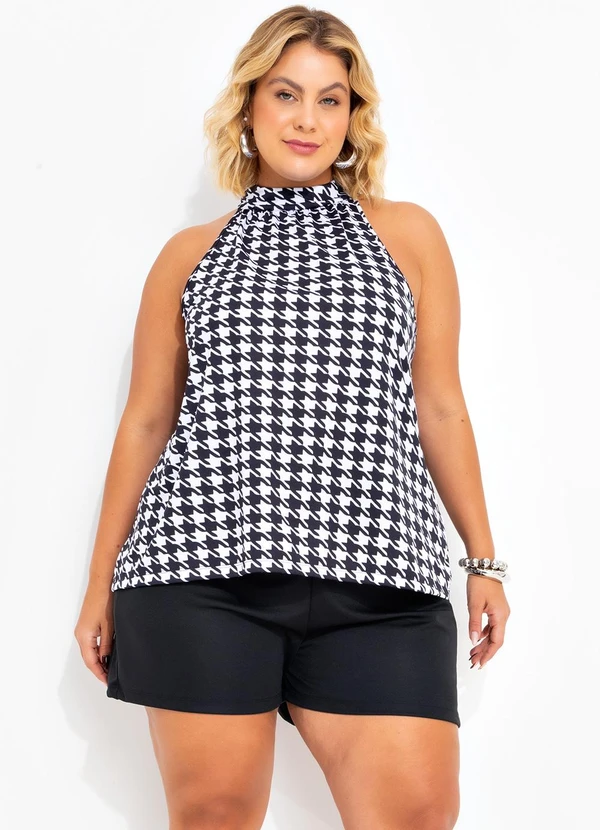 Marguerite - Conjunto Pied Poule em Malha