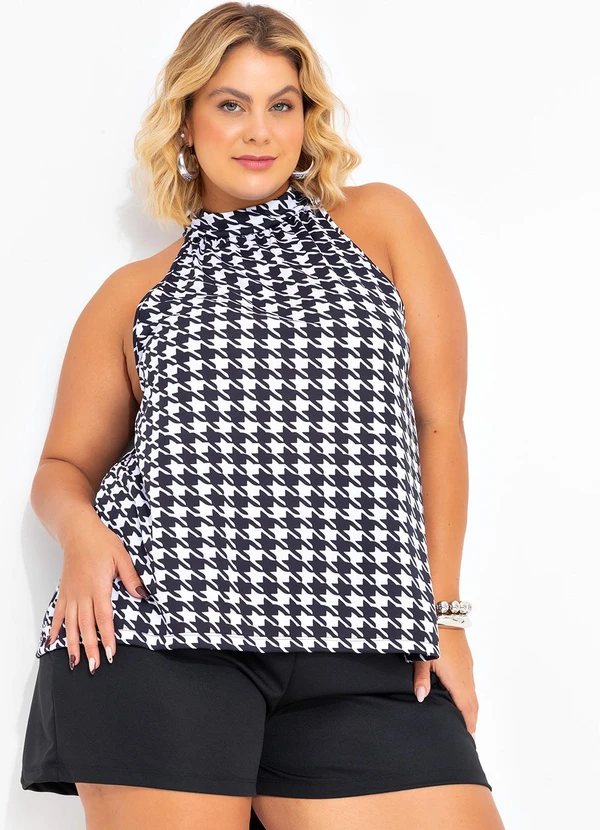 Marguerite - Conjunto Pied Poule em Malha 1