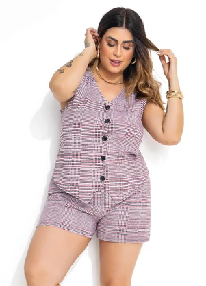 Marguerite - Conjunto Pied Poule em Moletinho. - MARGUERITE