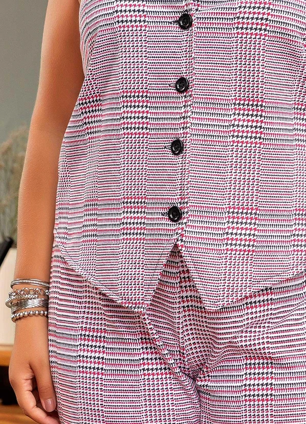 Marguerite - Conjunto Pied Poule em Moletinho. 12