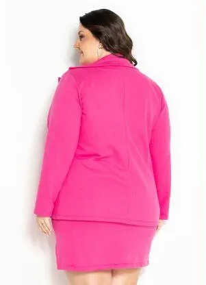 Marguerite - Conjunto Pink com Blazer e Saia Plus Size - MARGUERITE