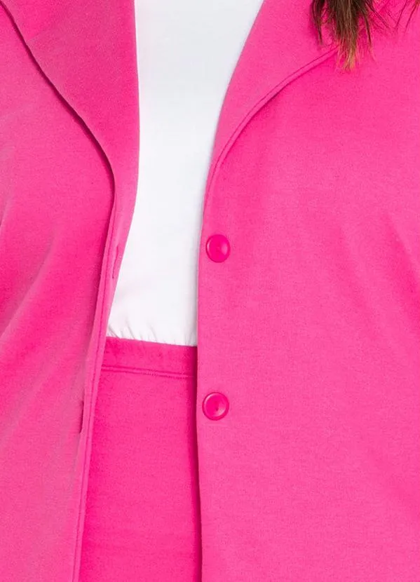 Marguerite - Conjunto Pink com Blazer e Saia Plus Size 3