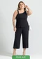 Cativa - Conjunto Plus Size em Viscose Preto - variação: Preto