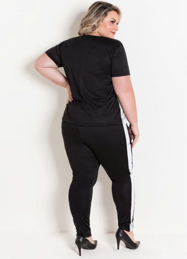 Marguerite - Conjunto Preto e Branco Plus Size 5