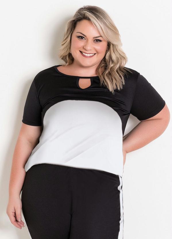 Marguerite - Conjunto Preto e Branco Plus Size 4