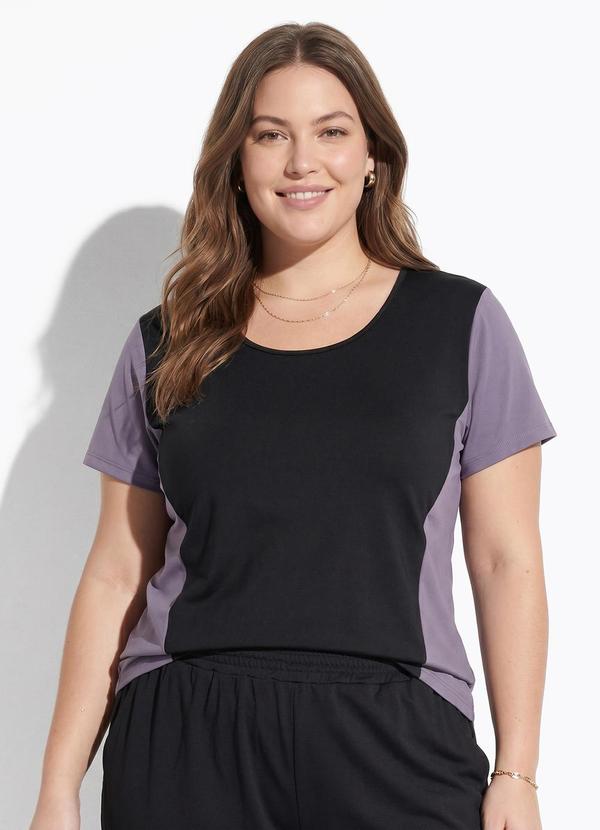 Conjunto (Preto e Cinza) em Malha de Poli�ster