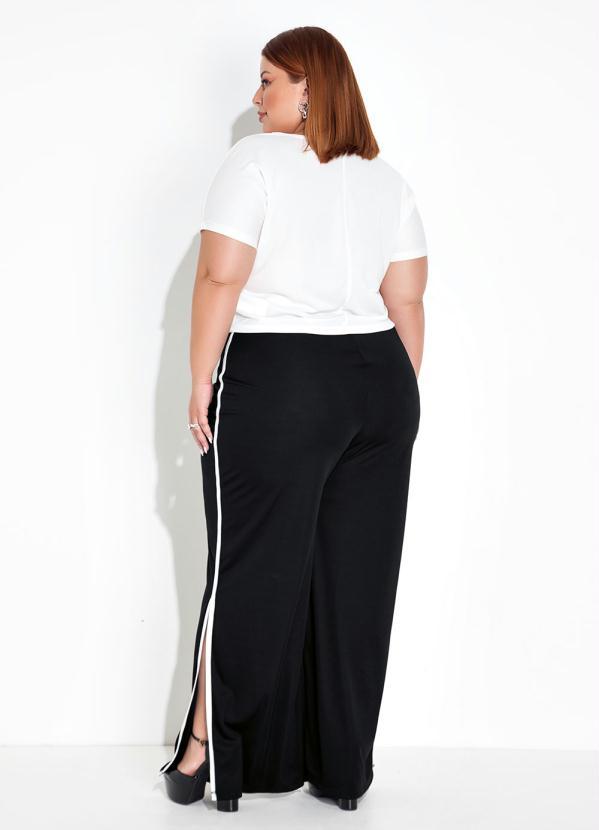 Marguerite - Conjunto Preto e Off White Plus Size 2