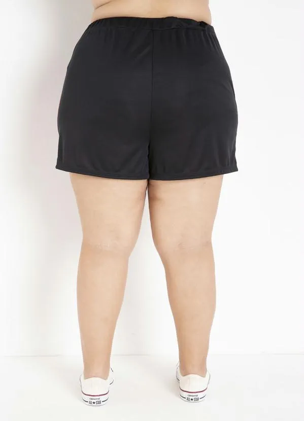 Marguerite - Conjunto Preto e Pink com Recortes Plus Size 5