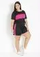 Marguerite - Conjunto Marinho e Caramelo Plus Size - variação: Preto e Pink