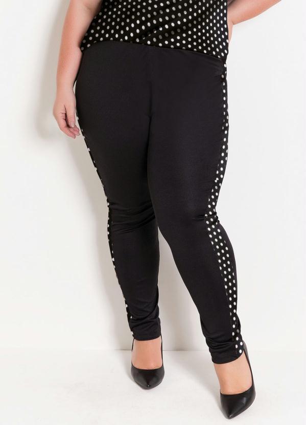 Marguerite - Conjunto Preto e Poá Plus Size 2