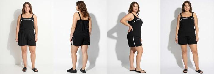 Conjunto Preto em Algod�o