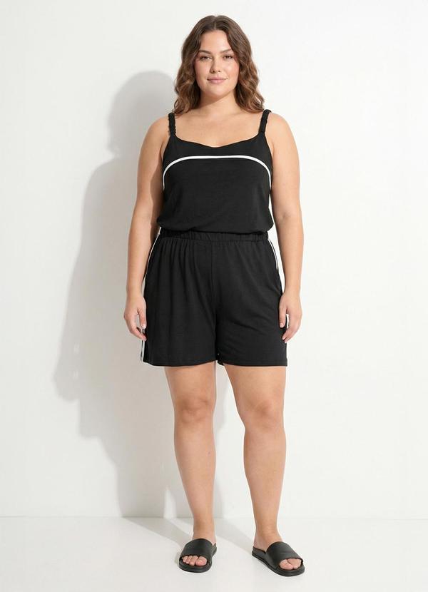 Conjunto (Preto) em Algod�o