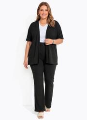 Conjunto Preto em Canelado