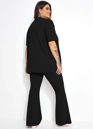 Marguerite - Conjunto Preto em Canelado - MARGUERITE