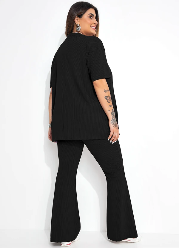 Marguerite - Conjunto Preto em Canelado 2