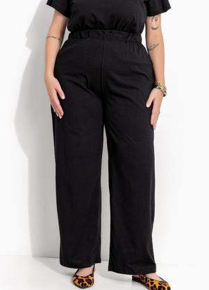 Conjunto Preto em Malha de Algod�o