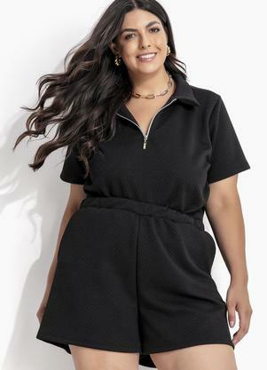 Conjunto (Preto) em Malha Matelass