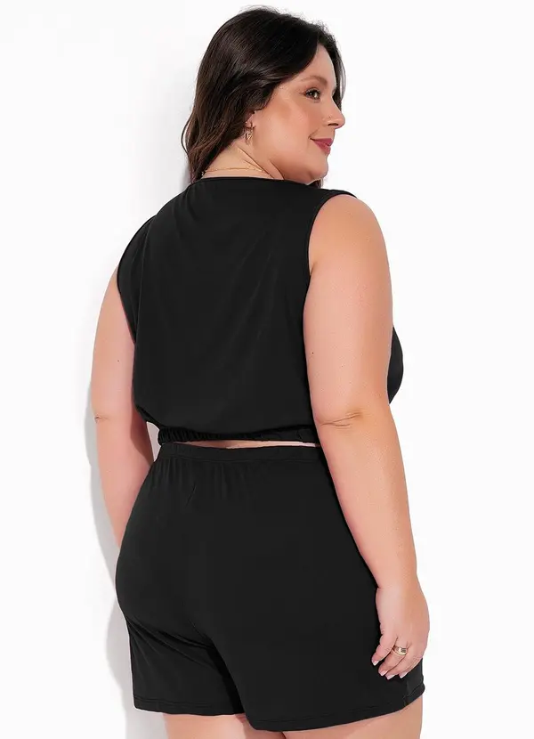 Marguerite - Conjunto Preto em Malha 2