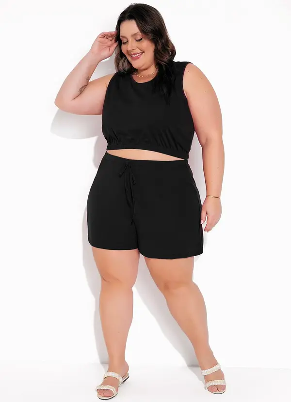 Marguerite - Conjunto Preto em Malha 3