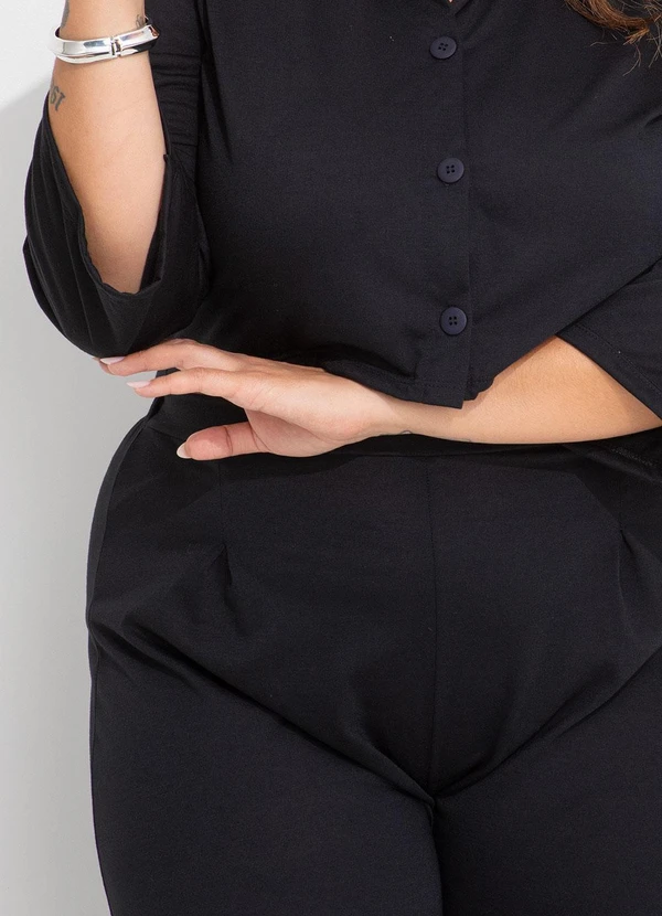 Marguerite - Conjunto Preto em Malha 3