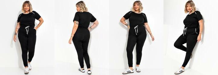 Conjunto Preto em Malha