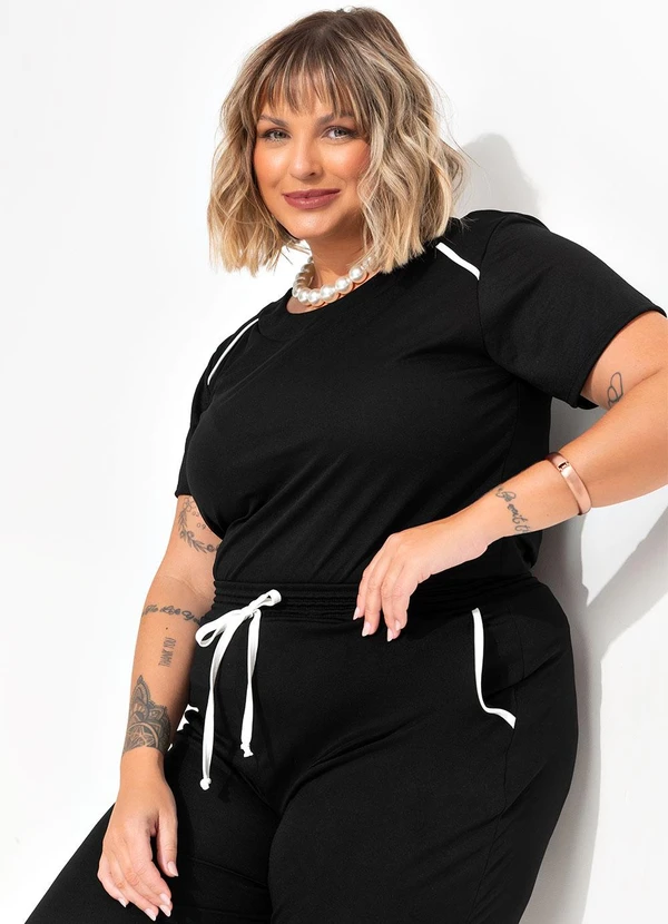 Marguerite - Conjunto Preto em Malha 5