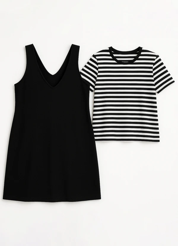 Marguerite - Conjunto Preto em Moletom 8