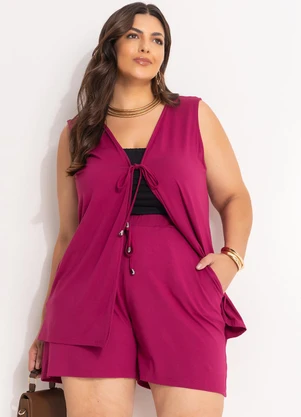 Marguerite - Conjunto Púrpura em Malha de Viscose - MARGUERITE