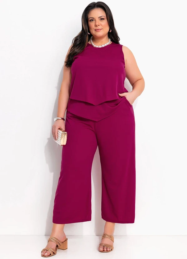 Marguerite - Conjunto Púrpura em Malha